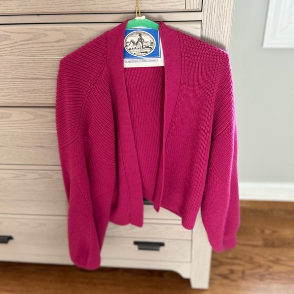 Aritzia Wilfred Free Unwind Waist Cardigan / Size M / Dark Rose - Picture 1 of 3